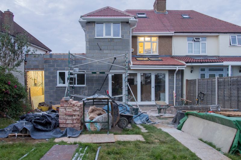 a home under renovartion